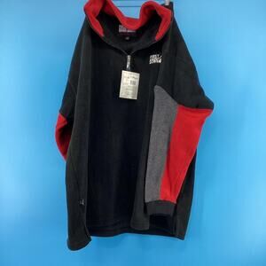 First down fleece pullover